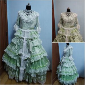 18 Century  Civil War Southern Belle Gown /Victorian dresses D-1014