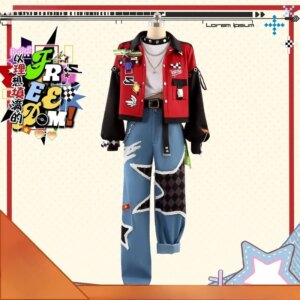 Anime Ensemble Stars Cosplay Trickstar Akehoshi Subaru Yuuki Makoto Hidaka Hokuto Full Suit Halloween Customizable Costume