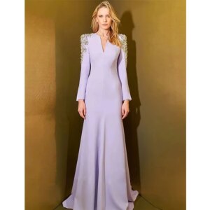 HIGH STREET Evening Dresses Newest Fashion 2025 Designer Party Vestido Women’s Diamonds Beaded Split Long Maxi Dress فساتين سهرة