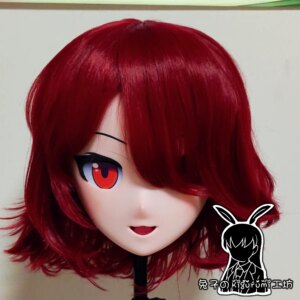 (RB1234)Customize Handmade Crossdress Full Head Female/Girl Resin Japanese Cartoon Character Animego Cosplay Kigurumi Mask