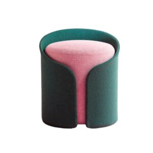 Home Furniture Livingroom Round Fabric Pouf Ottoman Stool Small Ottoman Chair Foot Stools