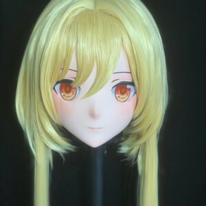 (AL39)Customize Character Female/Girl Resin Full/Half Head With Lock Anime Cosplay Japanese Animego Kigurumi Mask