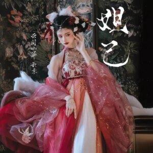 Summer New Ancient Chinese Clothing Women’s Daji One-Piece Full-Chest Cheoko Skirt Super Fairy Embroidered Traditional Han Suit