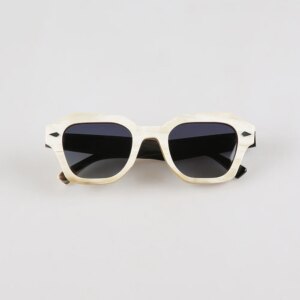 Men Sunglasses Women Square Rhomboid Metal Vintage Handmade Black White Horn Man Sunglass Prescription Unique Eyeglass Frames