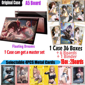 New A5 Size Goddess Board “Floating Dream ” Waifu Collection Card Hobby Genshin CCG Card Shenhe Doujin Toys Board Gifts