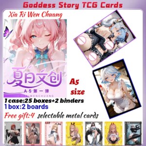 2025 Newest Xia Ri Wen Chuang A5 Board Waifu Acrylic Card Anime Rare Hobby Collection ACG Girls Booster Box Hobbies Gifts