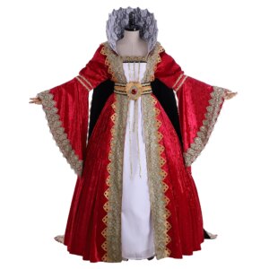Medieval Custom Made Victorian Fancy Dress Gown Medieval Queen Dress Tudor Dress Costume Halloween Carnival Party