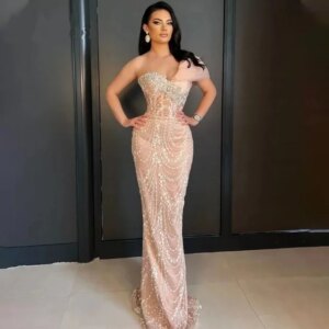 Fashionable Column Prom Dresses One-Shoulder Rhinestone Appliques Bustier Formal Occasion Vestido Made To Order