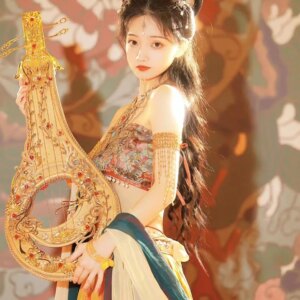 Dunhuang Kweichow Moutai Women’s Han Chinese Clothing Adult Exotic Style Dancing Dress Perform Dance Western Lady Costume