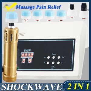 Shock Wave Chiropractic Gun 2 IN 1 Massager For ED Treatment Muscle Deep Tissue Pain Relief Portable Shockwave Therapy Machine