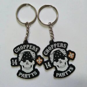 Skull Keychains Backside Print Letters Key Ring Customized Accessories For Advertisement Wholesale Free Shipping