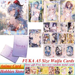 New Move The Stars With Joy A5 Goddess Story Collection Cards Popular Anime Heroine Rem Kafka Sexy Swimsuit Bikini Uniform Cards