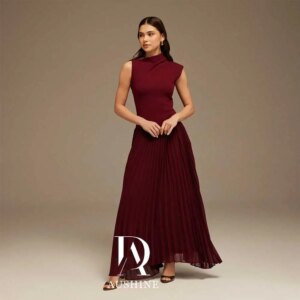 Aushine Customized Birthday Evening Dress Ankle Length Sleeveless Summer Elegant Wedding Party Gowns For Women Arab 2024