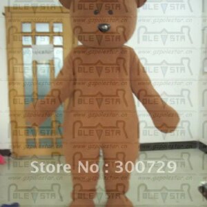 New Adult Hot Sale Foam Cute Doll Brown Bear Cartoon Mascot Costume Plush Christmas Fancy Dress Halloween Mascot Costume