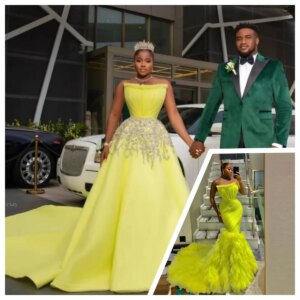 Luxury Green Detachable Prom Dresses Strapless Ruffles Tulle Mermaid Evening Gowns Beaded A Line Overskit Wedding Party Dress