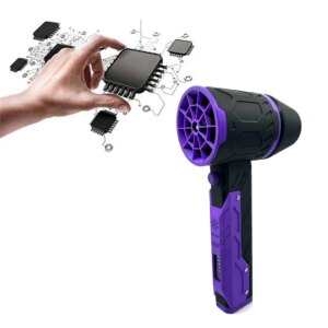 HFIL-Turbo Jet Fan Car Violent Blower 64Mm Brushless Motor 8000Mah Thrust 1000G Duct Fan Car Cleaner C