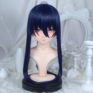 Customize Character Female/Girl Resin Kig Full Head With Lock Anime Cosplay Japanese Anime Kigurumi Mask