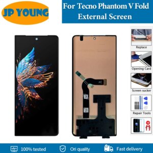 6.42″ AMOLED For Tecno Phantom V Fold External LCD Touch Screen Digitizer Assembly For Tecno Phantom V Fold Small LCD Replace