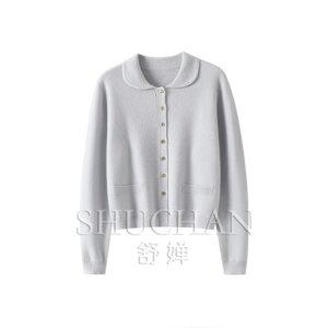 Thickened 100% Pure Cashmere Cardigan Women’s Pure Cashmere Sweater Women Long Sleeve Top Blusa De Frio Feminina