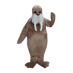 Promotion Fun Light Brown Walrus Mascot Costume Adult Size Sea Animals Mascota Outfit Suit for School Performance SW700