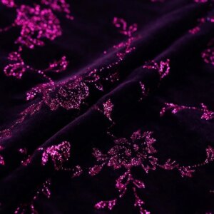 Autumn and winter gilding real velvet fabric silk dress special