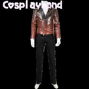 Game Cosplay Resident Luis Serro Cospaly Costume Leather Jacket Men Suit Full Set Clothes Halloween Carnival Comic Con Cos