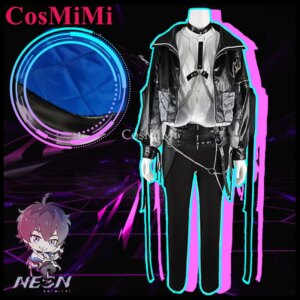 CosMiMi Eiden Cosplay Game Nu: Carnival Costume Neon Fashion Handsome Uniform Full Set Carnival Party Role Play Clothing S-XXL