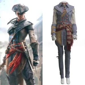 Aveline de Grandpré Cosplay Costume Women Battle Tops Pants Uniform Full Set Halloween Party Outfits