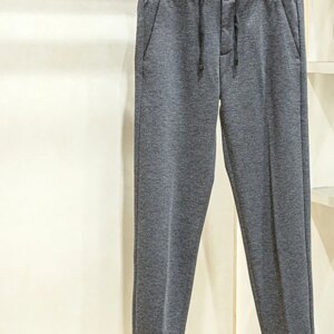 New men’s elegant business casual gentleman warm fit straight tube drawstring casual pants