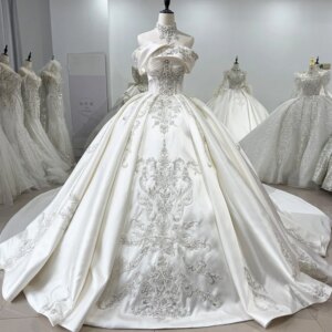 Wedding Dress Criss-Cross Lace Up Back Sleeveless Vestidos A Medida Ball Gown Bridal Dress