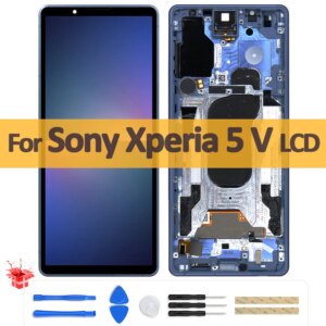 6.1″ Original OLED For Sony Xperia 5 V LCD XQ-DE54 Display Touch Screen Digitizer Assembly For Sony X5 V LCD Repair Replacement