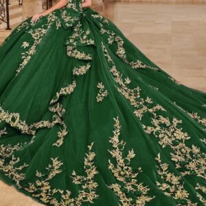 AQ228 Customized Princess Girl Quinceanera Dresses Off Shoulder Ball Gown Women Prom Birthday Party Dress vestidos de 15 años