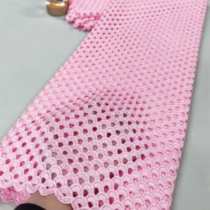 French Guipure Cord Lace Fabric pink, embroidery cord lace fabric,Nigerian and French, Wedding Party, High Quality,women dress