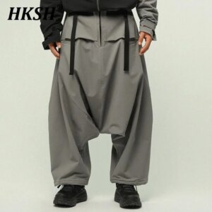 HKSH Spring Summer New Men’s Tide Original Niche Design Hip Hop Harem Cargo Pants Ins Dark Techwear Future Japanese Loose HK5728