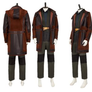 Andor Cosplay Cassian Costume Movie Space Battle PU Roleplay Uniform Clothing Full Set Men Outfits Halloween Carnival Party Suit
