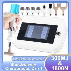 300MJ Professional Shock Wave Shockwave Therapy Machine For ED Treatment Pain Relief 1800N Chiropractic Adjust Massage Gun
