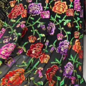 Silk Jacquard Velvet Woven Joe Fabric Dress and Cheongsam