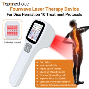 2500mW Fourwave Laser Therapy Cold Laser 650nm 808nm 905nm 980nm Red Light PBM Device Treatment Deep Muscle Pain Human Home Use