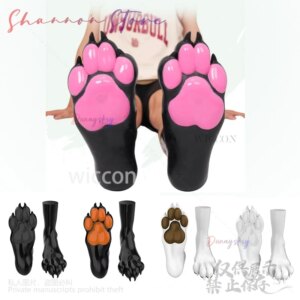 Anime Furry Cosplay Colored Silicone Dog Socks Cover Jirai Kei Puppy Plays For Man Woman Cutecore Cute Sexy Roleplay Customized