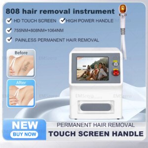 Ice Platinum Epilator 3 Wavelength 808nm 755 1064nm Painless Diode La-ser for Best Hair Removal Machine with CE Certificate