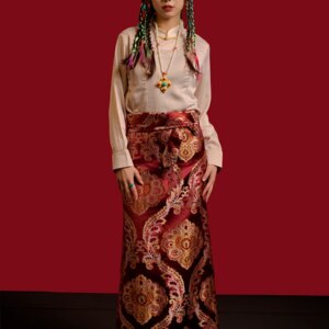 Tibet Lhasa Tibetan Clothing Women’s Improved Top Summer New Ethnic Style