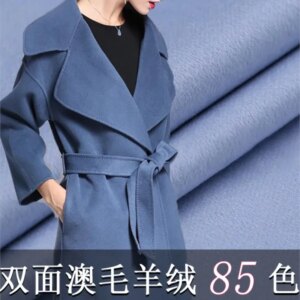 New double-sided wool fabric double thick cashmere coat autumn and winter