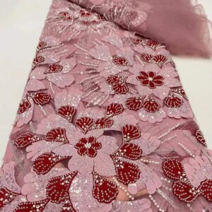 African French Luxury Sequins Tulle Lace 2025 High Quality Embroidery Sequins Lace Groom Fabrics For Evening Party Dresses