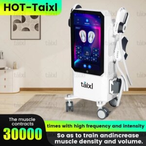 Professionele TAIXL Ultra Pro Beeldhouwen RF Vetverlies Bouwen Spier Machine ABS Spierstimulator EMS Lichaam