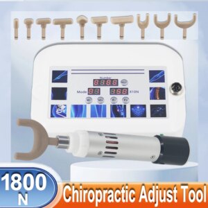 2025 Electric Chiropractic Adjusting Instrument Intensity Therapy Spine Correction Gun Pain Reduce New 1800N Chiropractic Tool