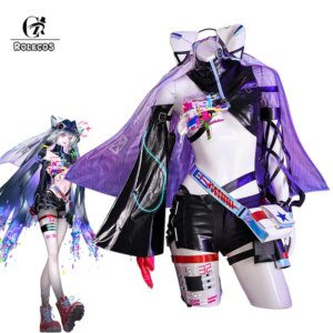 ROLECOS Game Path to Nowhere 000’s Gallery Cosplay Costume 000’s Gallery Costume Halloween Women Party Uniform Fullset Outfit