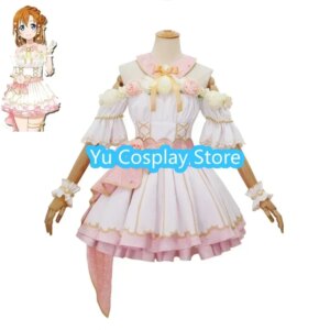 Yu-Cosplay Game Lovelive Flower Festival Kousaka Honoka Cosplay Costume Women Cute Dress Lovely Suit Halloween Carnival Unforms