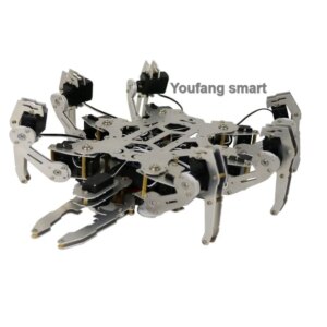 Mini 19 DOF Hexapod Bionic Robot Spider with Servos Claw Teaching set for Arduino Robot DIY Kit For NANO Programmable Spider Kit