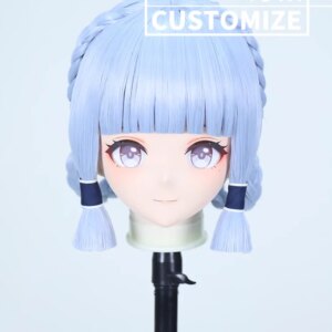 C-4111 Customize Full Head Resin Cartoon Cosplay Japanese Character Anime Role Play Crossdress Kigurumi Mask With Back Shell