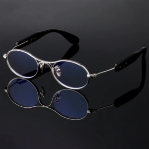 2025 High Quality Fashion S800 Pure Silver Glasses Frame Buffalo Horn Temples Can Be Matched Resistant Blue Light Myopic Glasses